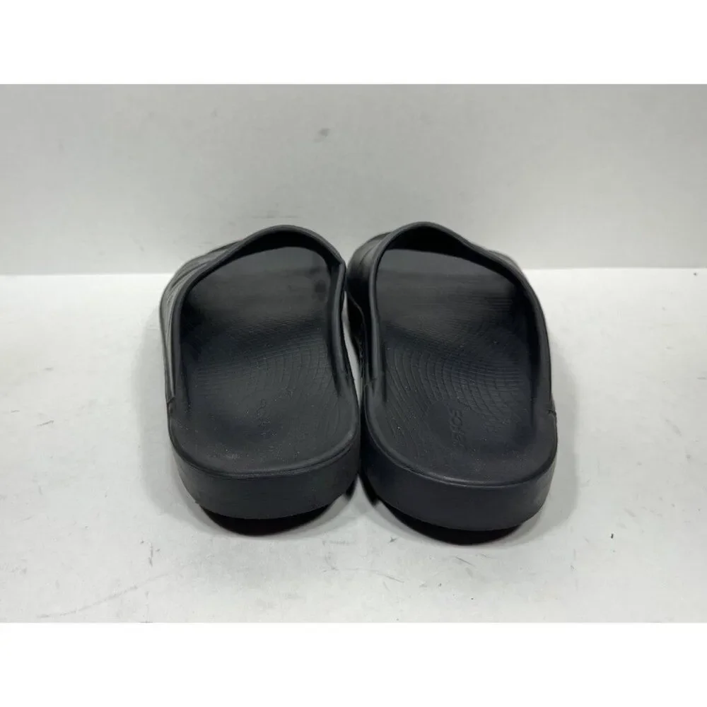 Oofos Ooahh Recovery‎ Men’s Size 9 Black Slide Comfort Sandal Shoes